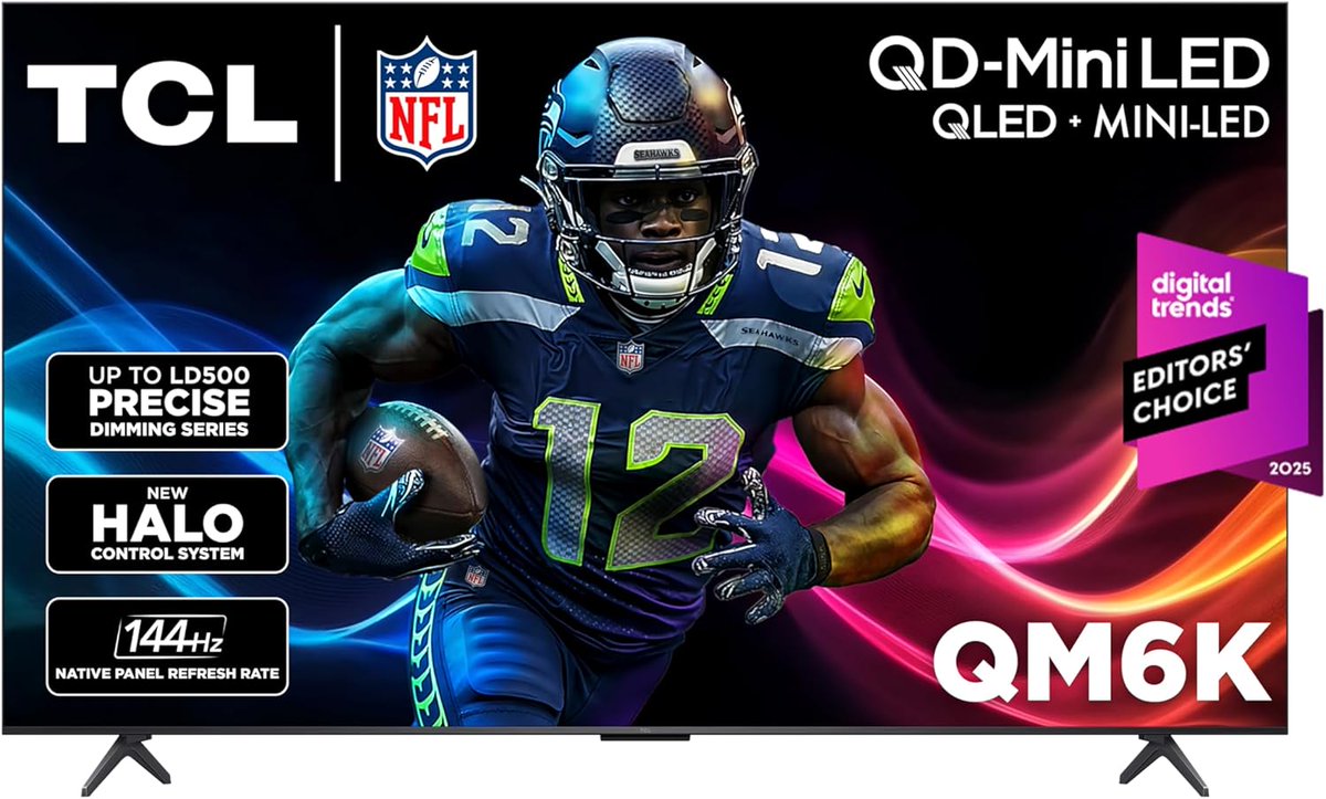 DealsGuys's tweet image. TCL 55-Inch Class QM6K Series QD-Mini LED 4K UHD Google Smart TV Best Value Mini-LED TV - QLED, 144hz, 240hz Gaming Rate

🛒amzn.to/4l70qkR #sale