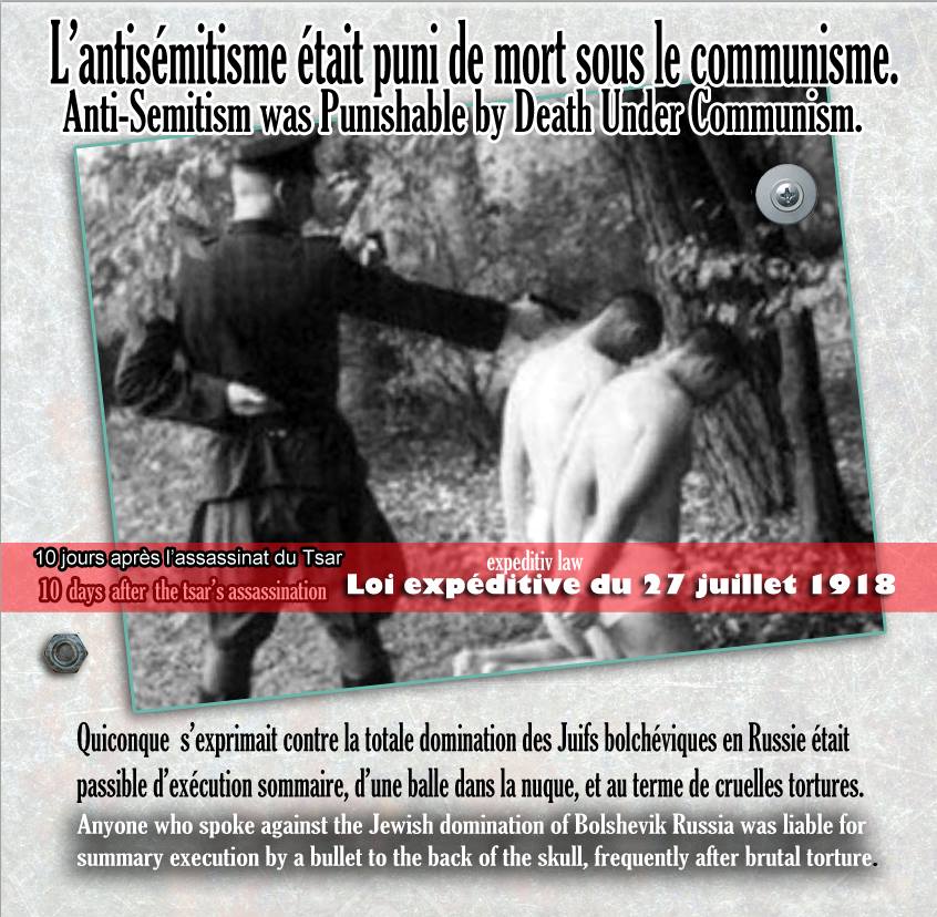 Historiquement ce n'est pas si loin ,les petits plaisirs bolcheviks.