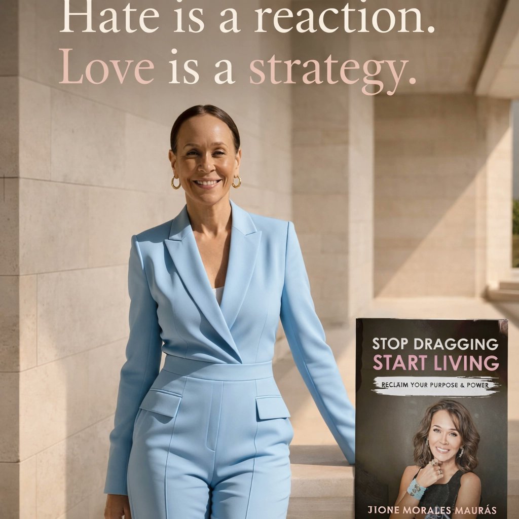 TheJaneMorales's tweet image. Hate is a reaction. Love is a strategy. You’re exhausted because you’re fighting the wrong battles. True power isn't loud; it's aligned. Stop dragging through conflict. Reclaim your energy. Read Stop Dragging, Start Living. JaneMorales.com #Purpose #Success #Mindset