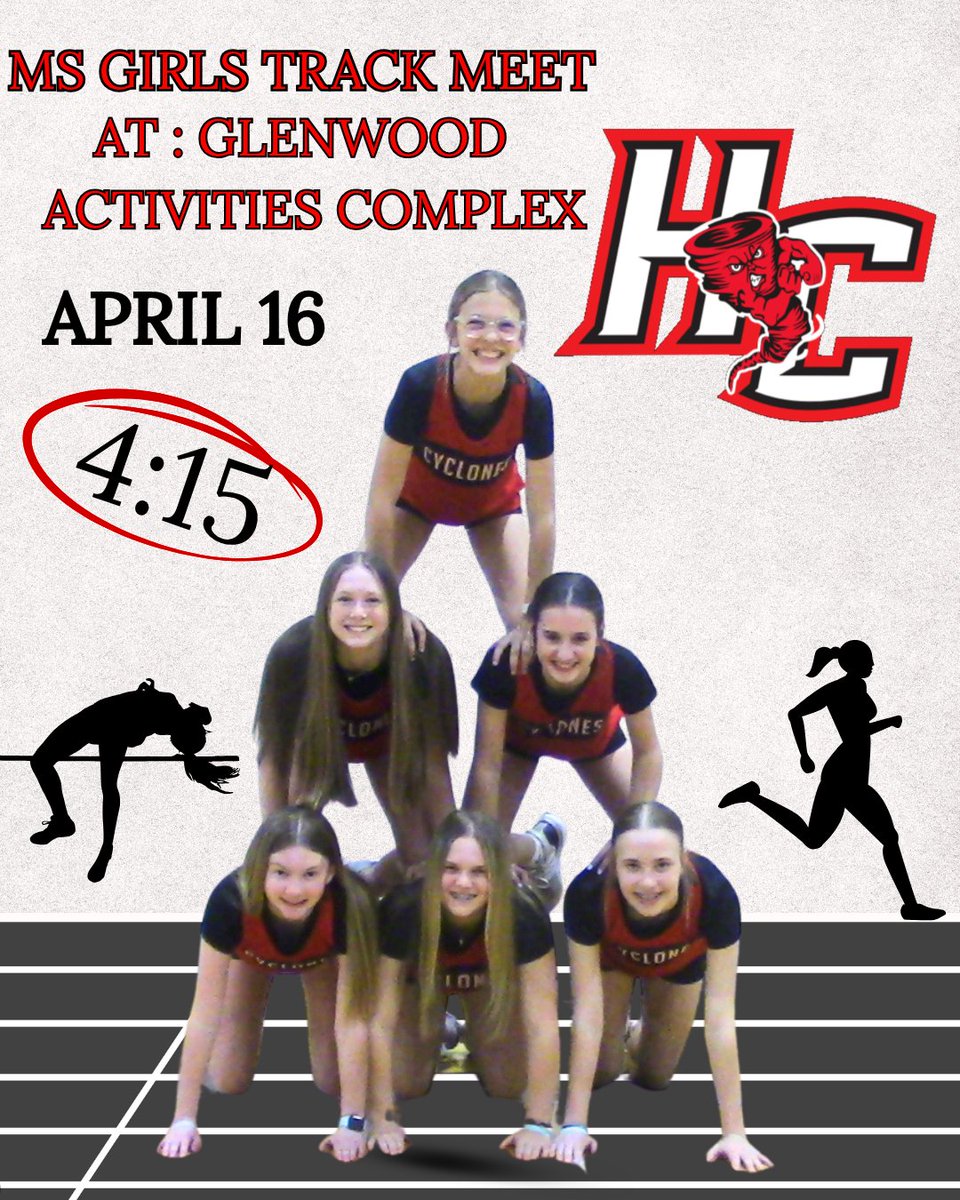 HCSDmiddle's tweet photo. Track meet day for our MS girls track teams. 
Today the ladies travel to Atlantic, good luck girls! https://t.co/aldUa85eQd