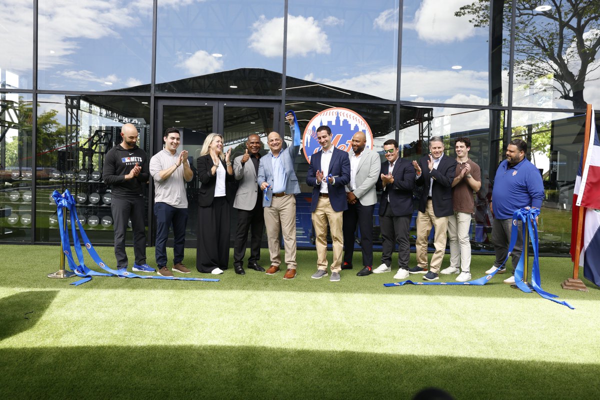 MetsPlayerDev's tweet photo. Today, we cut the ribbon and officially opened the doors to the new facilities at our Dominican Republic Academy! 👏 https://t.co/9ZZHCfCAjM