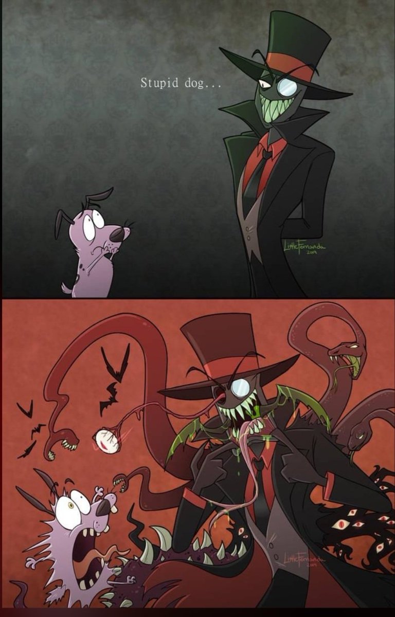 WearTheHats66's tweet image. Poor Courage😭🤣

#RELEASEVILLAINOUS #BLACKHAT #VILLAINOUS #DRFLUG #DEMENCIA #HBOMAX #HBOMAXSERIES