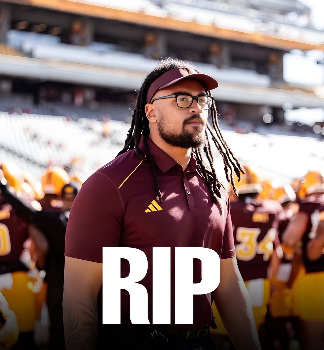 ExpoRecruits's tweet image. Arizona State Football assistant strength coach, Steven Miller passes away at age 29. 

Miller recently battled medical issues and was deeply loved by the ASU community.

Today’s practice has been canceled 🙏 #RIP