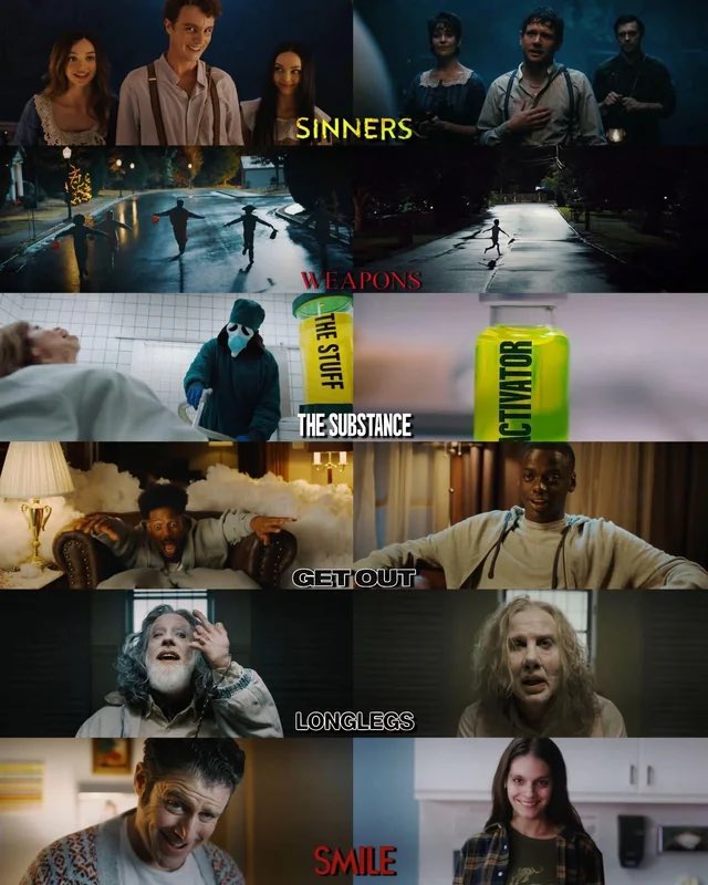 cinepop's tweet photo. O novo trailer do sexto #TodoMundoEmPânico foi exibido aqui e tá muito engraçado. Eles disseram que não vão perdoar ninguém, seja branco, preto, mexicano ou Diddy.

O vídeo começa com o Ghostface em uma sequência de hipnose inspirada em #Corra!. Ele faz o Marlon Wayans mergulhar na poltrona e entrar numa outra dimensão, aonde ele se divide em três e diz:: "Estou chapado pra cara***!".

Do estúdio que pediu para o diretor de Corra fazer uma sequência e ele disse NOPE, diz o slogan.

A Brenda dá o estoque especial de Shorty para um monte de crianças no Hallowenn, fazendo com que eles corram como as crianças de A Hora do Mal. Uma delas é atropelada e voa.

A "Gale" toma a substância e vamos os personagens do primeiro filme, incluindo o Duffy, reunidos em uma sala para se vingar do Ghostface.  Cindy espanca um personagem de #Sorria que está rindo, mas descobre que  é apenas um paciente psiquiátrico inofensivo.

Cindy reaparece gritando WHAT YOU WAITING FOR? Depois ela morena e mais jovem e parece que tomou a substância, até ser jogada pela filha de uma maca de hospital sem querer. Tá hilário e bem politicamente incorreto!