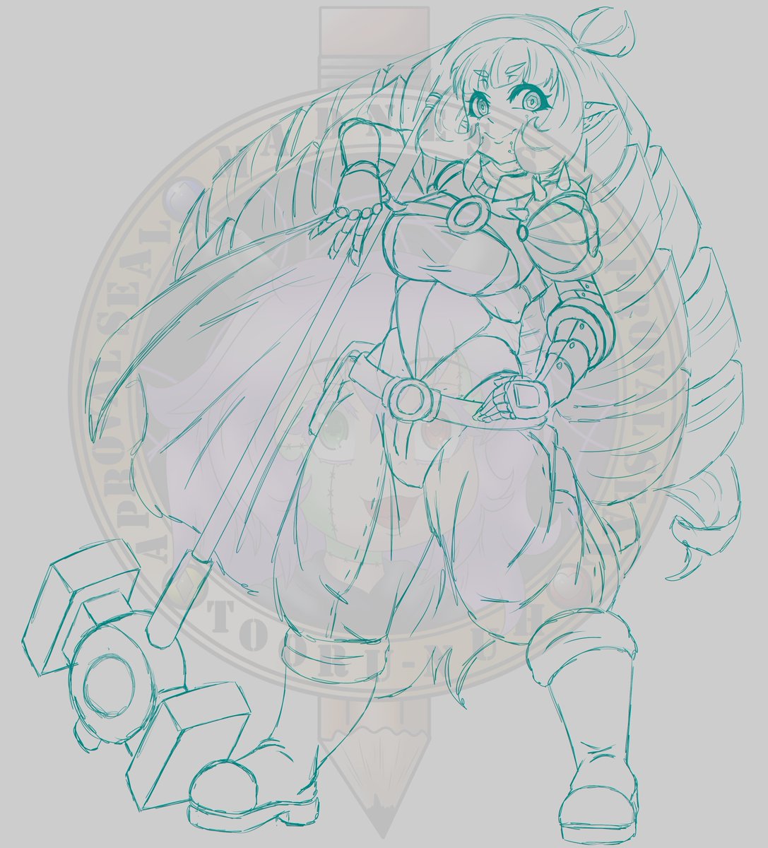 TooruNuh's tweet image. Dizzy the tech Gnome W.I.P.
#myoc #monstegirl #wip #art