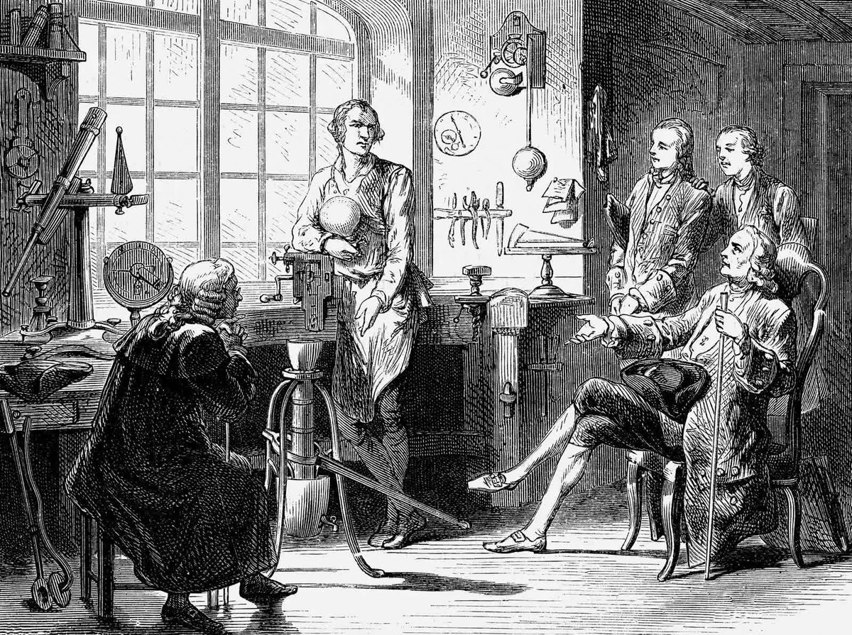 #Undíacomohoy en 1728, nace el químico inglés Joseph Black, que propuso el concepto de calor latente, y descubrió el dióxido de carbono y el bicarbonato. 🧪 bit.ly/4tVwfSs