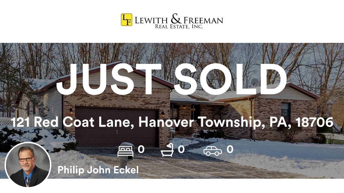 📍 121 Red Coat Lane, Hanover Township, PA, 18706

Our agent’s latest sale on RateMyAgent
(PA) RS295218
rma.reviews/lfn18ju72irz

...
#ratemyagent #realestate #Lewith_and_Freeman__Hawley