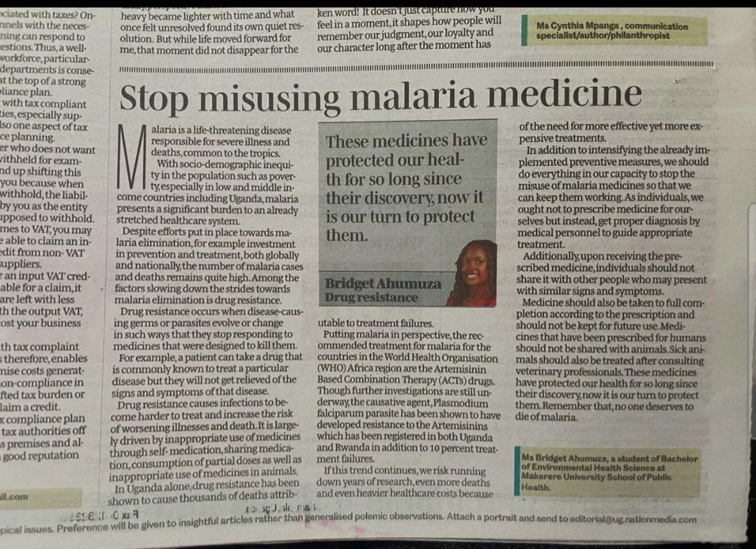 Malaria Youth Champions Uganda tweet media