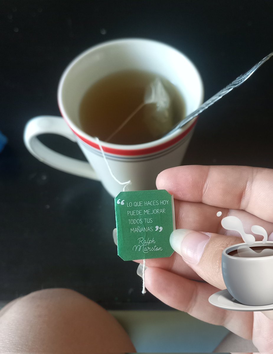 me encanta mi té verde con frases bonitas (˶˃ ᵕ ˂˶) .