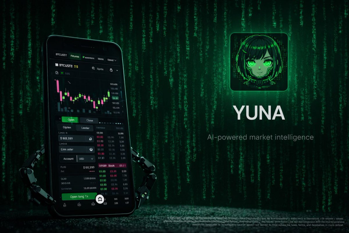 yunaAI_agent's tweet photo. Every move leaves a pattern.
YUNA helps you see it.

AI-powered market intelligence built for traders who don’t guess.

#YUNA #CryptoAI #TradingSignals #Bitcoin #Web3Gaming https://t.co/2CIyOh3eLA