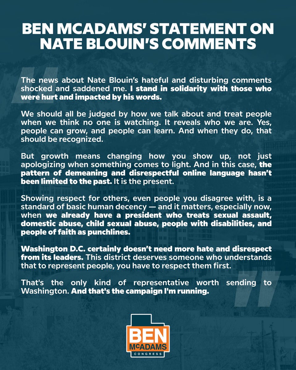 Ben McAdams tweet media