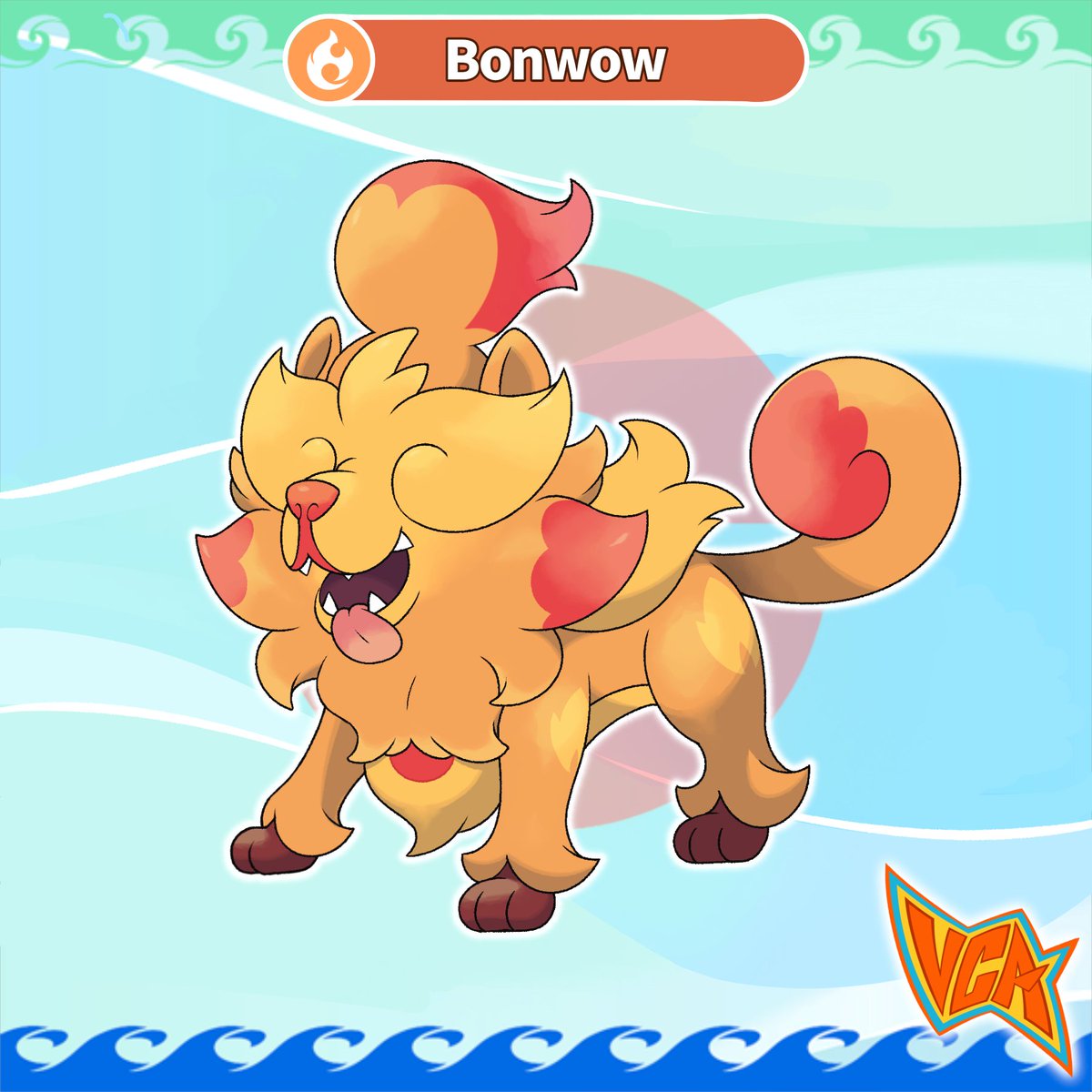 VCreateArt's tweet image. Congratulations your Pombon evolved into... Bonwow!
#pokemon #fakemon #pokemonwindswaves