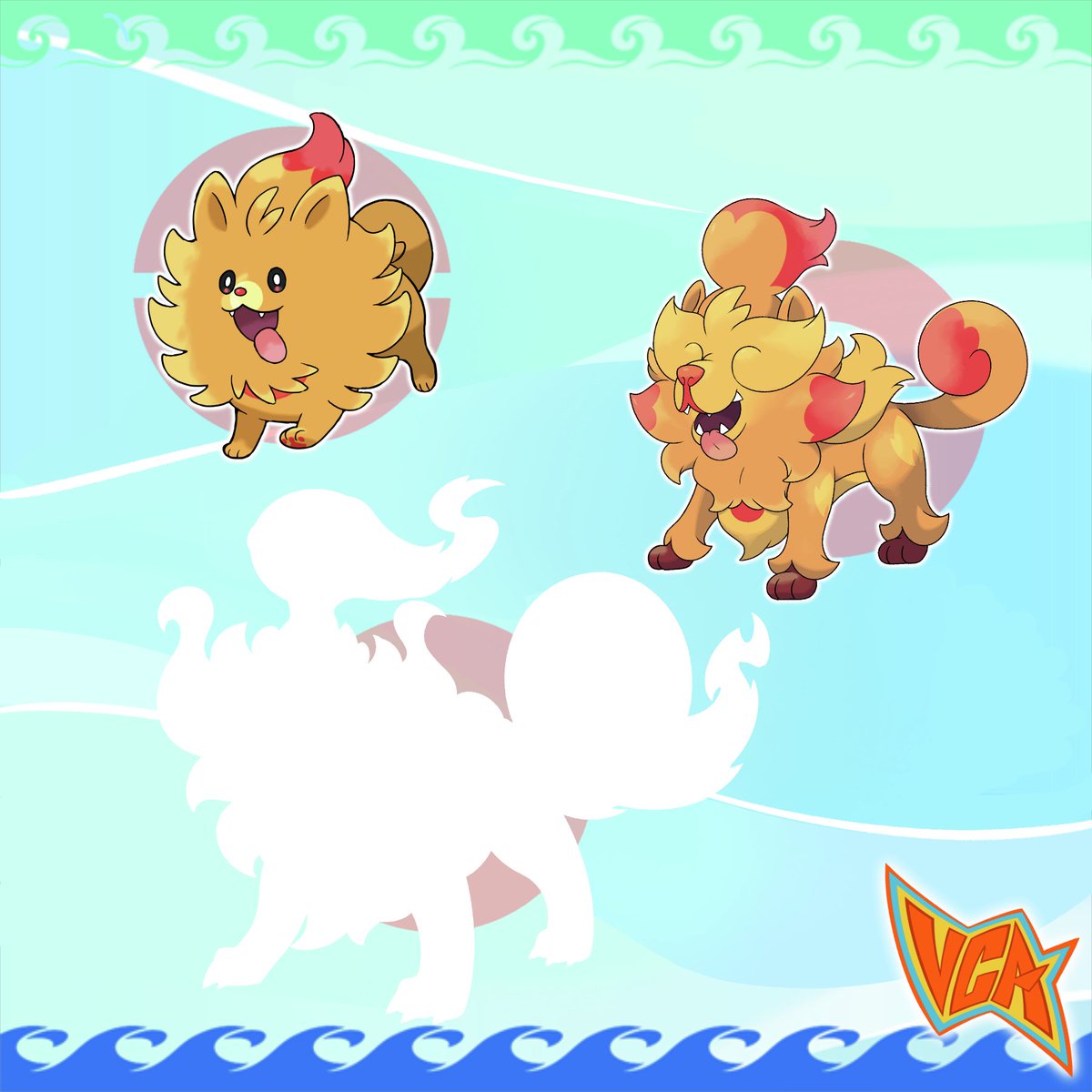 VCreateArt's tweet image. Congratulations your Pombon evolved into... Bonwow!
#pokemon #fakemon #pokemonwindswaves