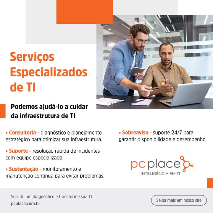PCPlace3's tweet photo. Você pode elevar o nível de serviços de TI na sua empresa. 

Entre em contato e saiba mais!

https://t.co/y3Tjlzvesw 

#pcplace #servicos #consultoria #suporte #pcplace #servicos #consultoria https://t.co/Nep9xEXkhG