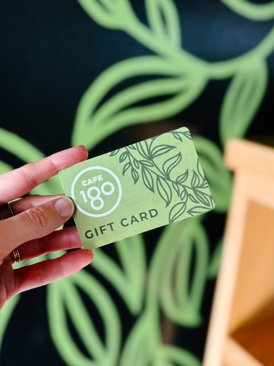 We are so excited to announce that you can now purchase physical gift cards to CAFE 180! They are the perfect way to congratulate a senior on their graduation, or to send a subtle hint to a friend that you want to hang out! Only available in the cafe. cafe180.org