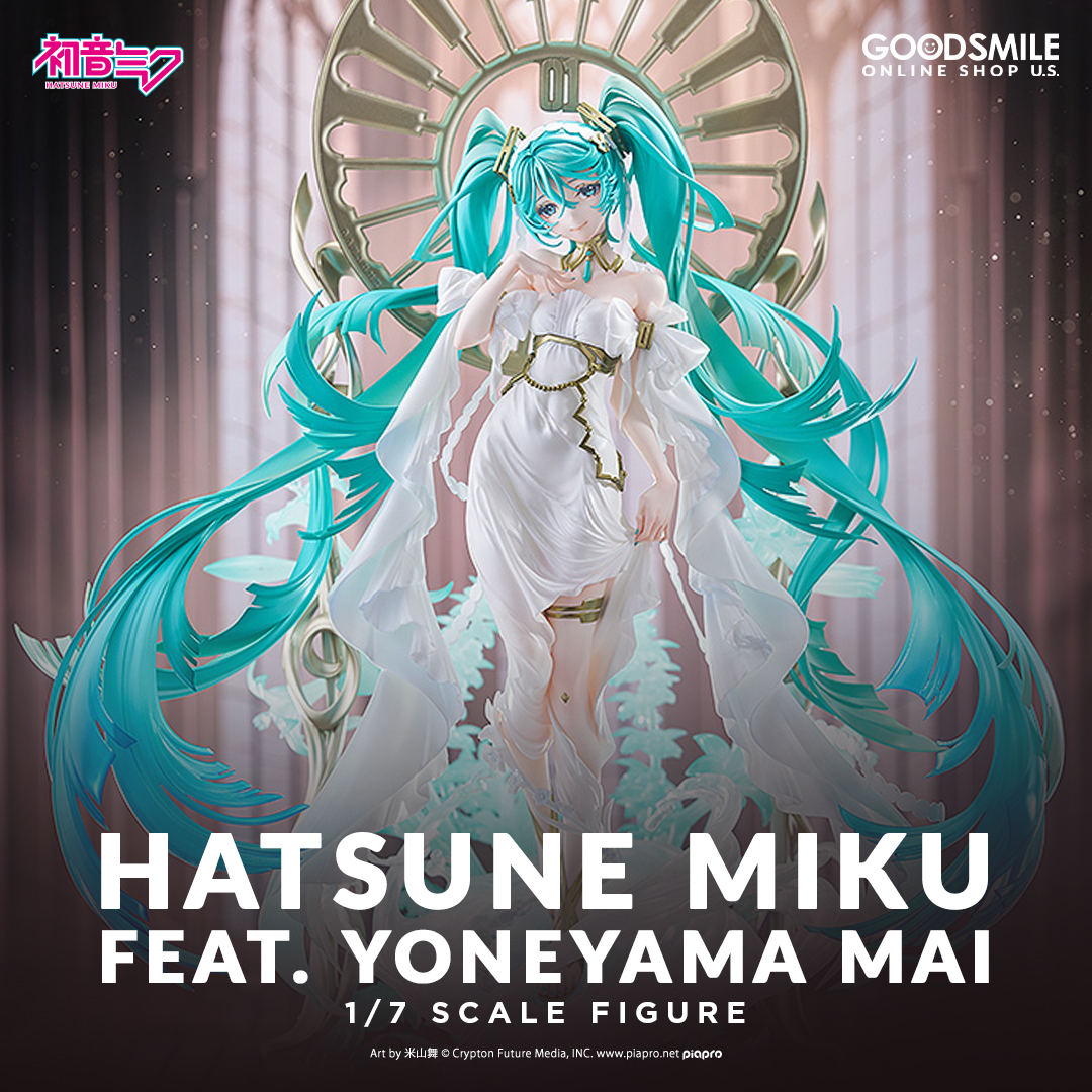 A masterpiece of form and melody! Hatsune Miku feat. Yoneyama Mai arrives with a breathtaking harmony, embodying an ethereal grace that reaches far beyond the music. Grab it now at GOODSMILE ONLINE SHOP US!

Shop: goodsmile.link/IXKHon

#HatsuneMiku #Goodsmile