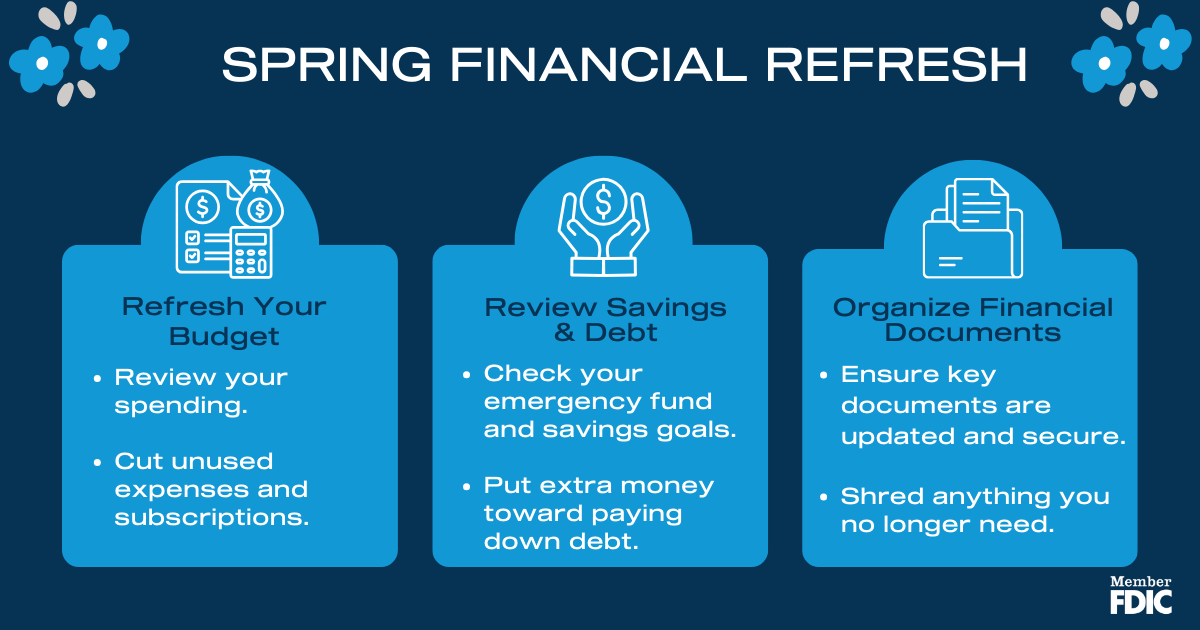BlueFoundryBank's tweet photo. It’s the perfect time for some spring cleaning of your finances!
Here are a few tips for tidying up your money habits this season. https://t.co/lwEeTRE4p9