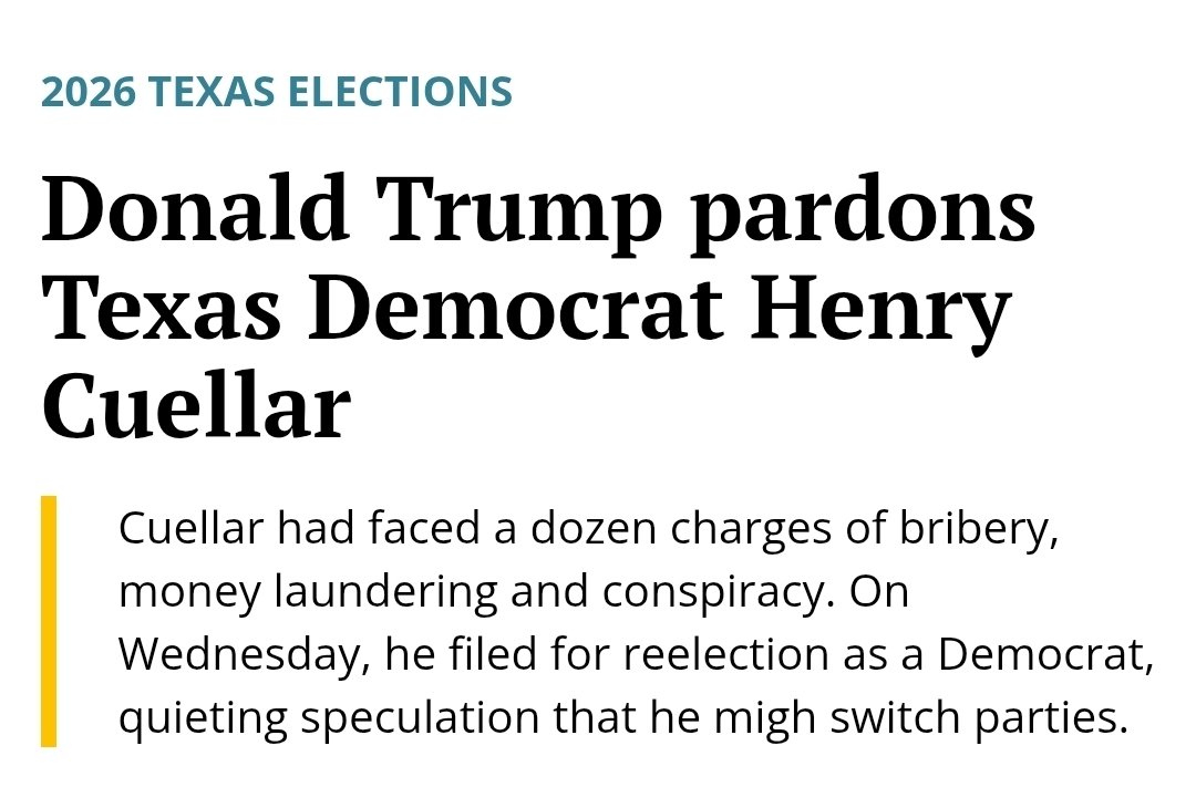 <a href="/MorePerfectUS/">More Perfect Union</a> <a href="/jim_sinclairjr/">Jim Sinclair</a> Is <a href="/RepGolden/">Congressman Jared Golden</a> really a Dem? During Trump's 2nd term, Golden has voted in agreement w/Trump's position on 56% of the recorded votes where Trump took a clear stance making him second highest among Democrats, behind Henry Cuellar at ~66%. And we know why Cueller bends the knee. 🙄