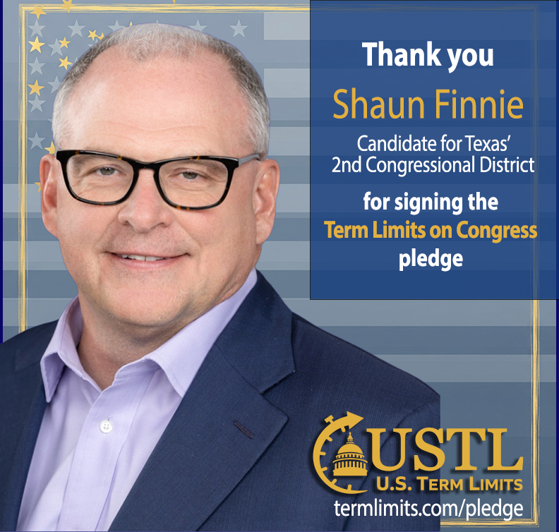 USTermLimits's tweet image. Thank you @shaunfinnie for signing the #termlimits on Congress pledge. termlimits.com/wp-content/upl…