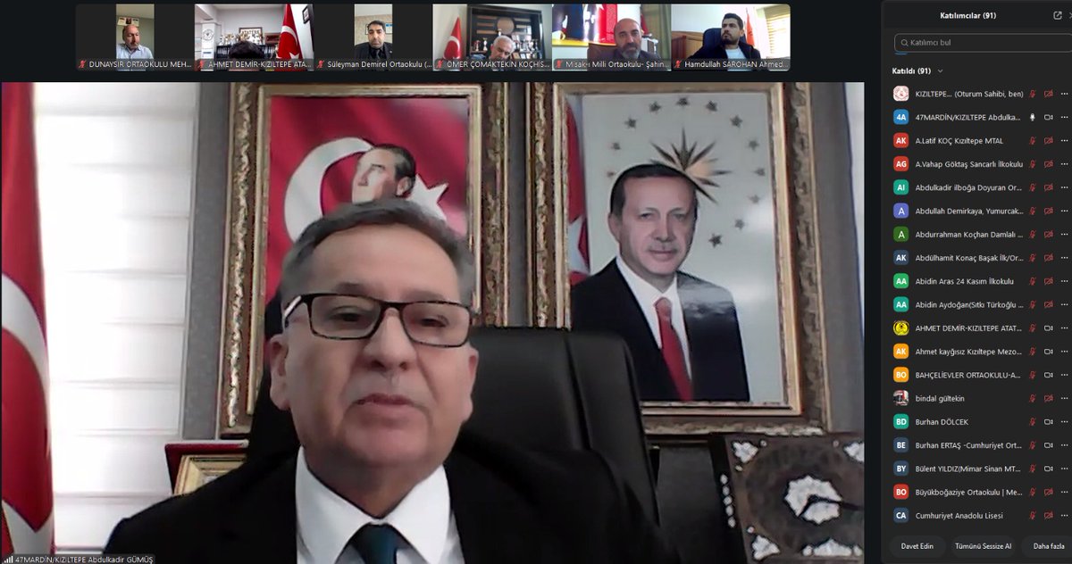 kiziltepemem47's tweet photo. İlçe Milli Eğitim Müdürümüz Sayın Abdulkadir Gümüş başkanlığında, okul müdürlerimizin katılımıyla "Okul Güvenlik Tedbirleri" gündemli çevrimiçi toplantı gerçekleştirildi.

Eğitim kurumlarımızdaki huzur ve güven ortamını korumak, öğrencilerimizin güvenli bir çevrede eğitim almalarını sağlamak amacıyla yürütülen çalışmalar titizlikle değerlendirildi. 

@tcmeb 
@Yusuf__Tekin 
@tuncay_akkoyun
@abdullahsahinn 
@KiziltepeKymlk 
@ali_eyyupkoca 
@akadirgms