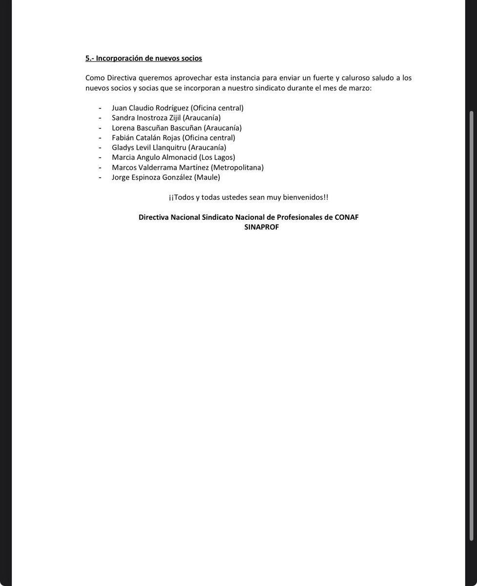 Sindicato de profesionales Conaf tweet media