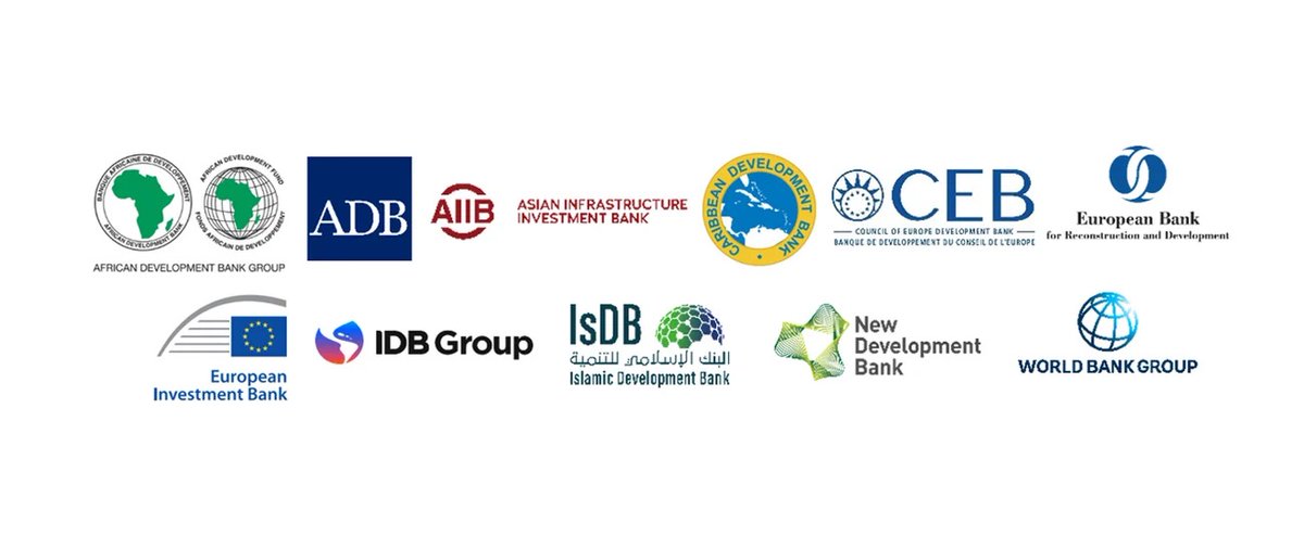 AfDB_Group's tweet photo. Today, @AfDB_Group joined the @ADB_HQ, @AIIB_Official, @Caribank, @COEbanknews, @EBRD, @EIB, @the_IDB, @isdb_group, @NDB_int, and @WorldBankGroup in agreeing to closer collaboration on a common approach to measuring the impact of our collective operations on creating more and better jobs.

➡️ https://t.co/nL3Ikyi00W #WBGMeetings