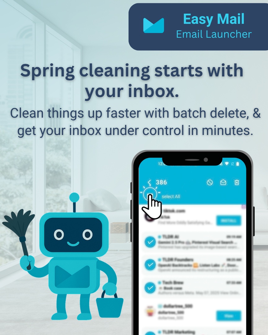 EasyMail_App's tweet image. A fresh phone starts with a clean inbox. 📱

With batch delete, you can clear out what you don’t need in just a few taps, leaving you with a cleaner, more manageable space.

Fresh inbox energy only. 🌸

#SpringCleaning #LifeHack #InboxZero