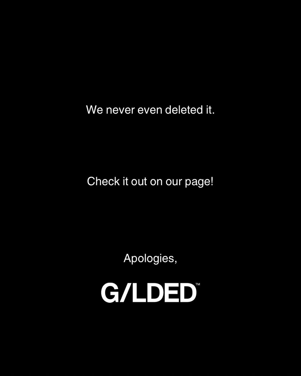 gildedsocial's tweet image. Please be patient with us during this time. 
We’re still… growing.
.
.
.
.
#apology #socialmediagrowth #contentideas #cancelled
