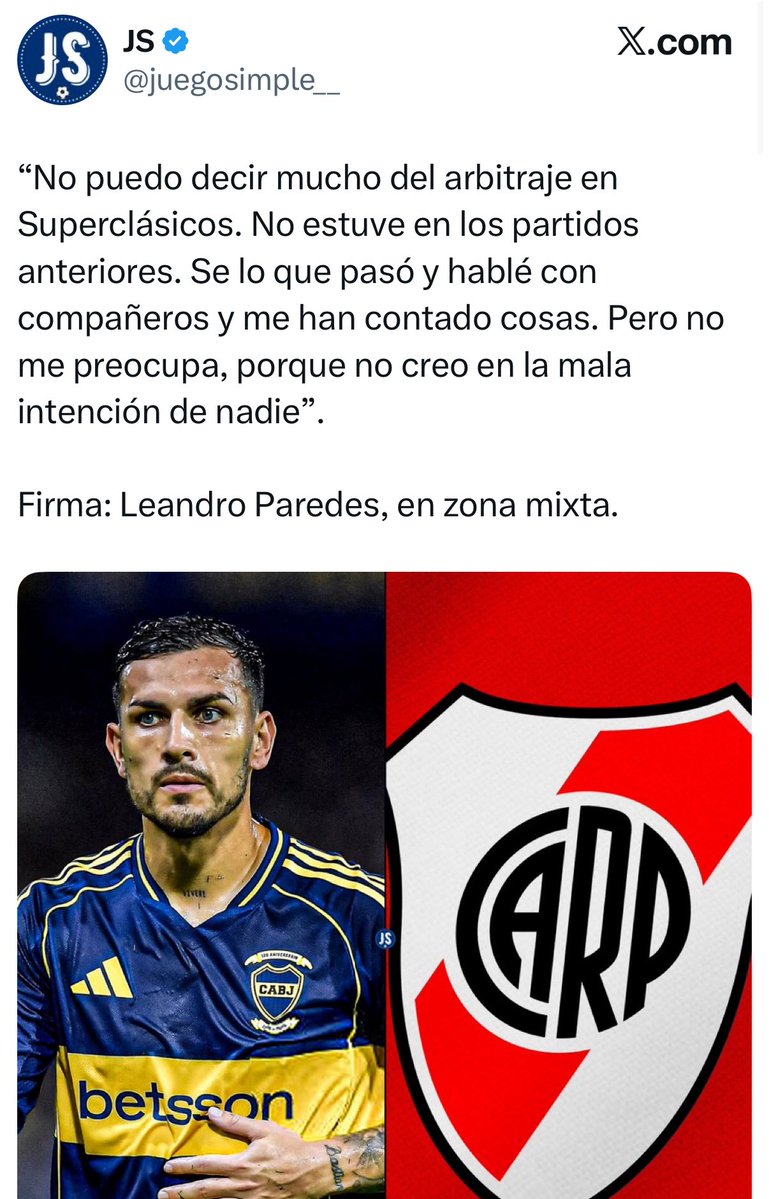 Que te contaron Paredes??? Que Beligoy fue a ver a Boca al mundial de clubes?? Que el Chiqui Tapia es bostero?? Me interesa saber