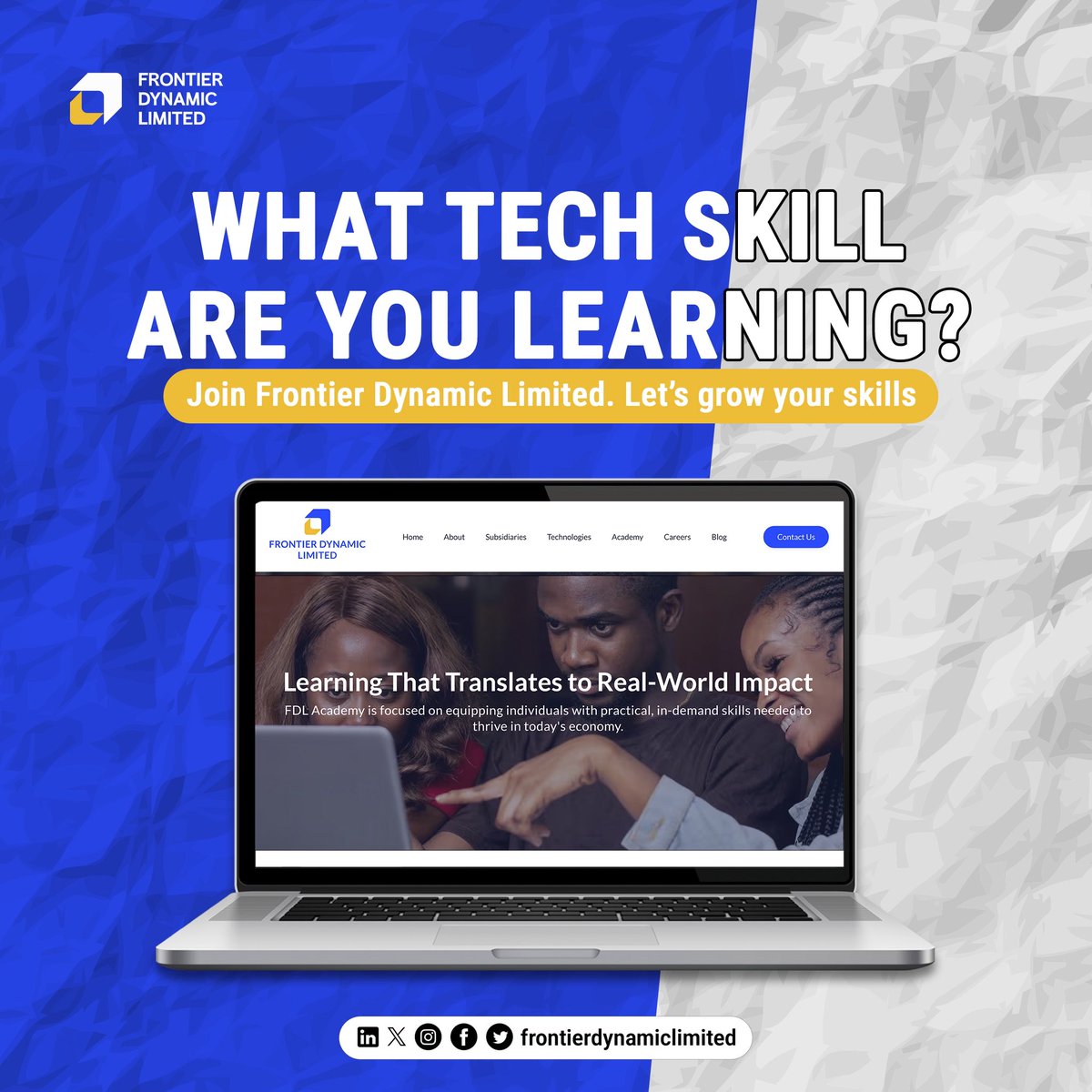 dynamic31553's tweet image. What tech skill are you currently learning? 
Drop yours below!

#TechSkills #LearningInPublic #TechJourney #DigitalSkills #TechLife #SkillUp #FutureReady #LearnTech #GrowthMindset #TechCommunity