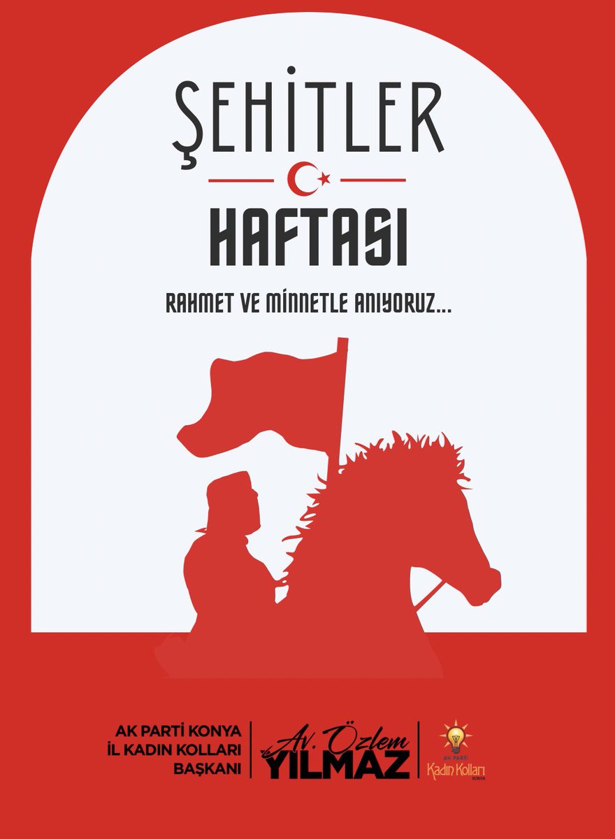 14-20 Nisan Şehitler Haftası vesilesiyle vatanımızın bağımsızlığı ve bölünmez bütünlüğü uğruna canlarını feda eden aziz şehitlerimizi rahmet, minnet ve saygıyla anıyoruz. 

<a href="/avozlemylmaz/">Av. Özlem YILMAZ</a>