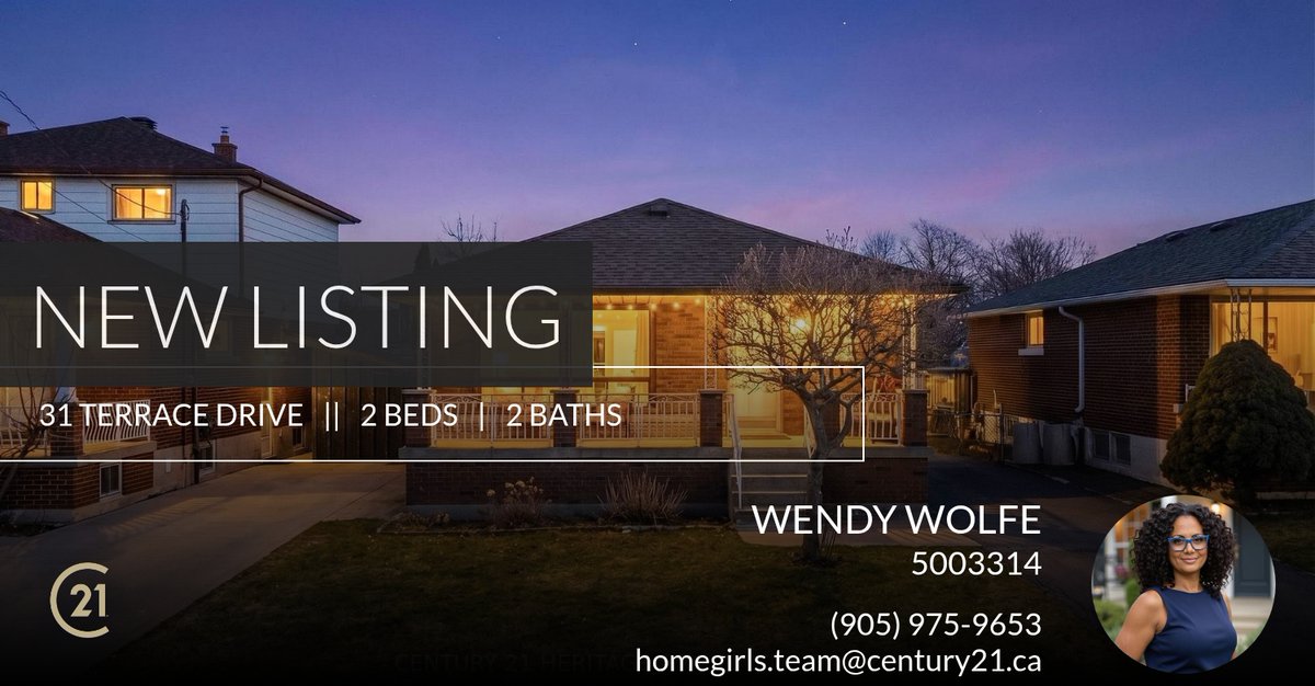 wolfeofrealest8's tweet photo. 📍 New Listing 📍 Take a look at this fantastic new property that just hit the market located at 31 Terrace Drive in Hamilton. Reach out here or at (905) 975-9653 for more information!

Listed by Miguel Lima

Wendy Wolfe... https://t.co/ORkDjfQmgL https://t.co/BQhsVYah19