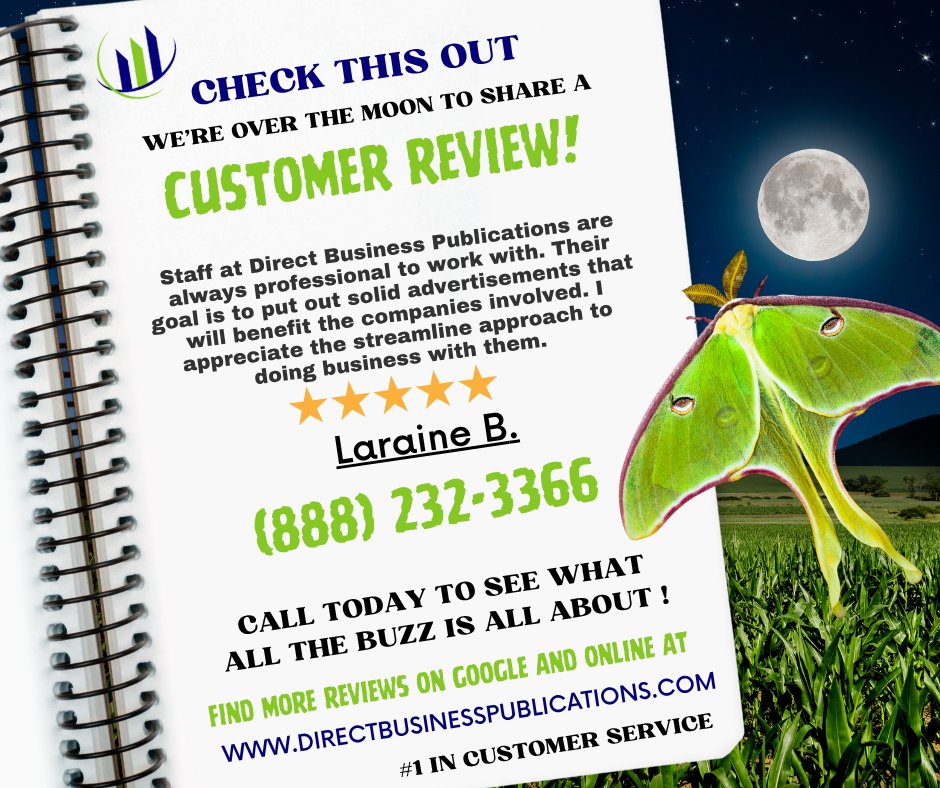 We’re incredibly grateful for your kind words and support! 💚

At Direct Business Publications, we take pride in helping businesses shine with professional, effective advertising—and reviews like yours mean the world to us.

Thank you for trusting us to be part of your success!