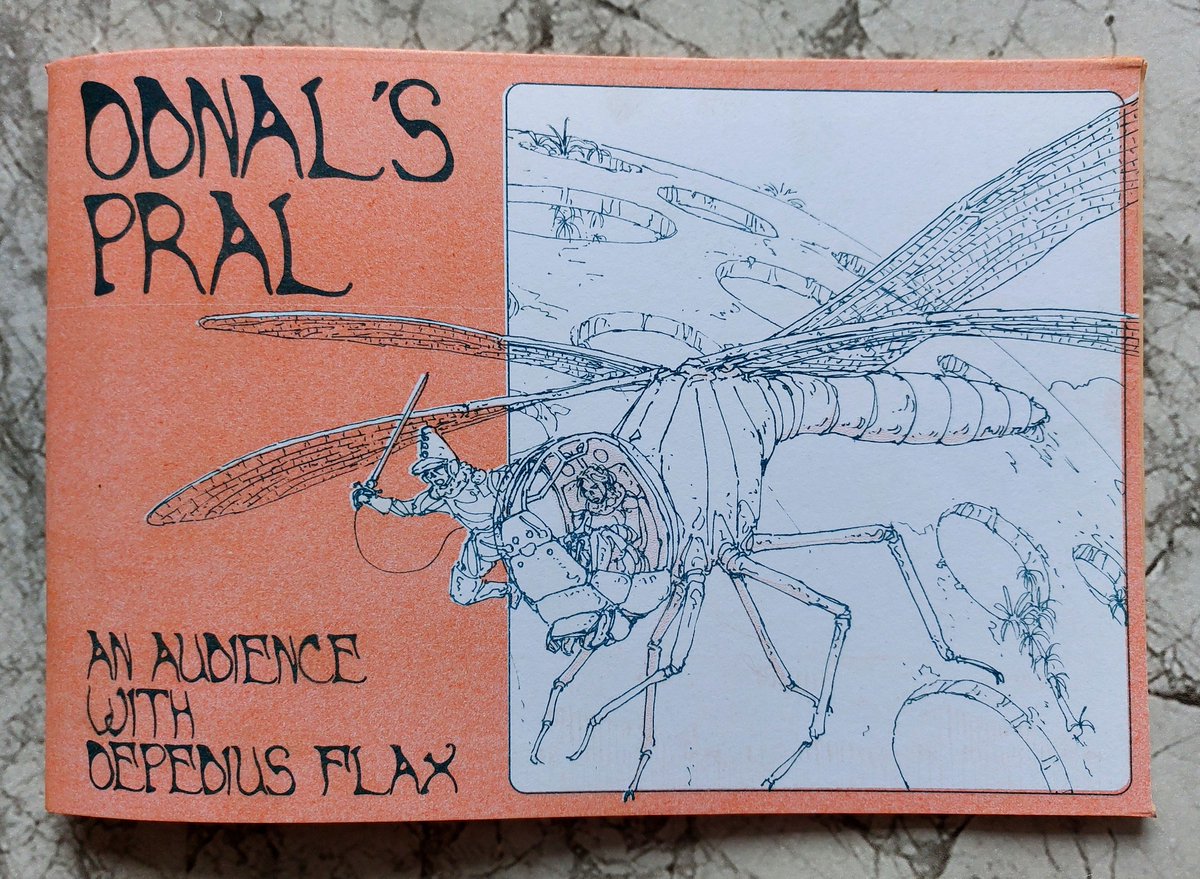 DECADENCECOMICS's tweet photo. Odnal's Pral - An Audience with Oepedius Flax

Two clowns make a daring escape⚔️🦗🪱
38 page A5 landscape format comic, riso printed in teal on salmon paper

Shipping now from the Dec megastore alongside  new zine Riviera by  Stathis and the Gardens of Glass collection reprint https://t.co/NK8VpNsuov