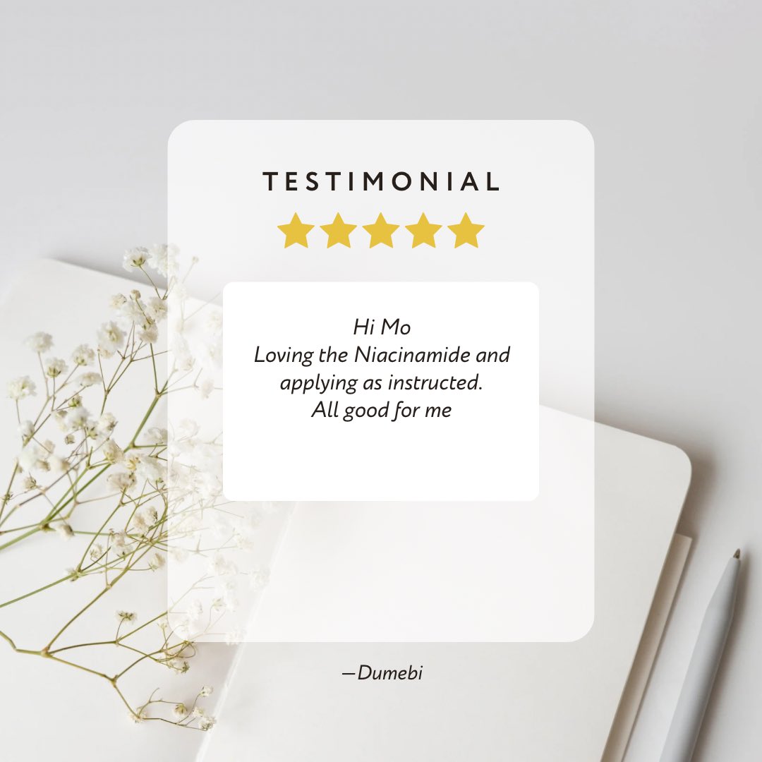 mos_beautyhub's tweet image. The reviews are in, and our Niacinamide serum is speaking for itself 
Nothing makes us happier than seeing our clients love their results.

#reviews #mosbeautyhub #moorganics #happyclients