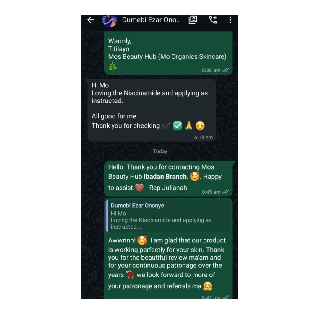 mos_beautyhub's tweet image. The reviews are in, and our Niacinamide serum is speaking for itself 
Nothing makes us happier than seeing our clients love their results.

#reviews #mosbeautyhub #moorganics #happyclients