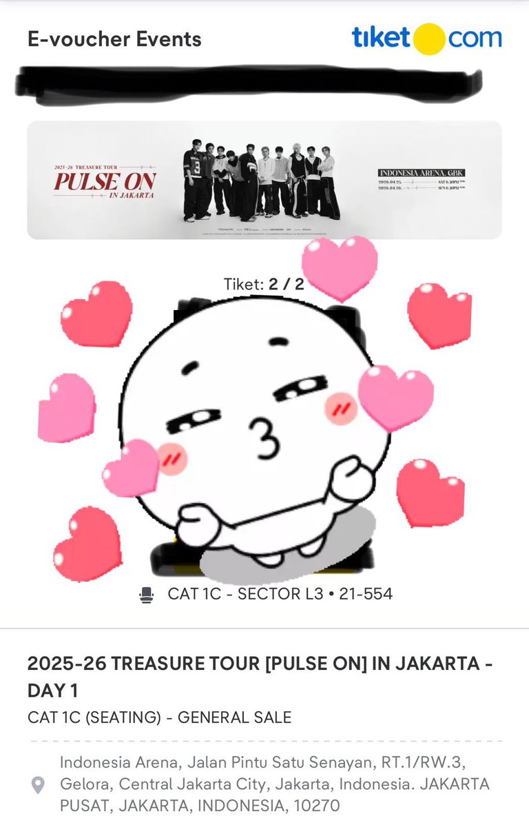 YesaAsa's tweet photo. WTS 1 Tix Treasure, Day 1, Cat 1. #treasure #wts #wtstreasure https://t.co/wq4zbsrPua
