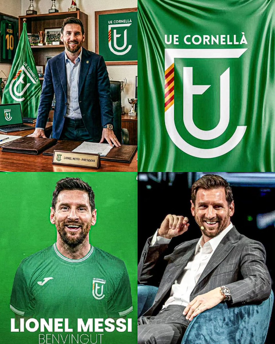 jonathanfut96's tweet photo. 🚨 HISTÓRICO

- Lionel Messi compró el 100% del UE Cornellá🇪🇸

- Es el 3er equipo en el que invierte y apuesta por la 5ta División.

- Empieza algo grande...
Si el GOAT tiene equipo, todos somos de ese equipo.🐐🔥

#messi #GOAT #futbol #UECornellá #laliga #messiera #lionelmessi https://t.co/bZHwL7imjz
