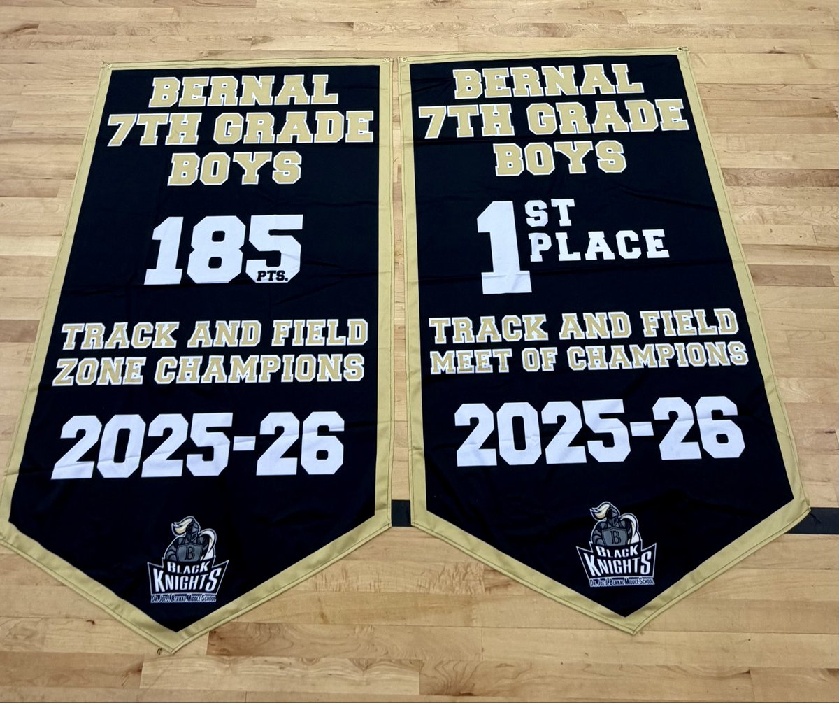BernalKnights's tweet photo. The new banners have arrived. 🏃🔥 https://t.co/ti5u6qCvnl