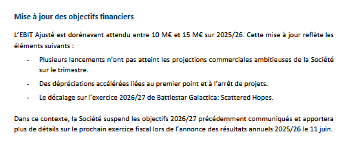 vonEverecO's tweet image. PullUp commençait si bien avec un très bon t4 &amp;gt; aux attentes à +53% mais ça déraille complètement ensuite.
-Ebit revu à la baisse sur 25/26 (donc flat ou - au s2)
-Et carrément suspension des guidances sur 26/27. Sérieusement ?
-Seule good news, la dette nette, mieux que prévue