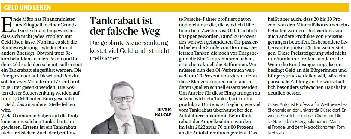 Justus Haucap tweet media