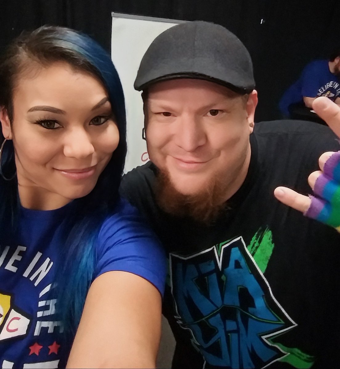 NXTFanJustin's tweet photo. Happy 37th birthday to one of my favorite wrestlers and one of the coolest people I've ever met, @MiaYim. So happy to see her involved in a big storyline going into #WrestleMania this weekend. #Michin 👐🥂🎂💙 https://t.co/dU6EtF2N68
