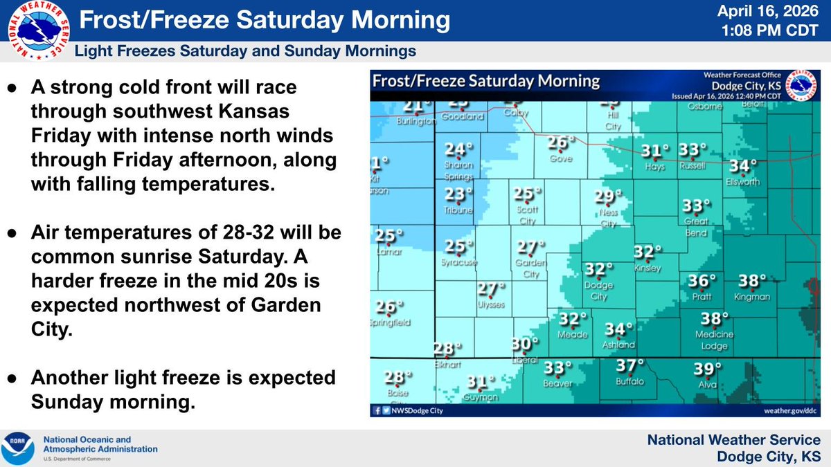 Frost/Freeze Expected Saturday Morning