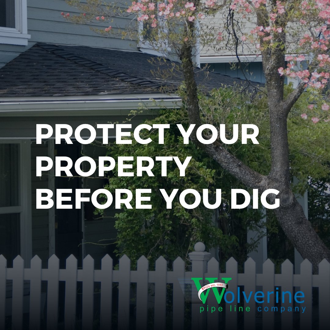 wolverinepipe's tweet image. Before you build, plant, or dig, call 811 first. Underground pipelines, power lines, water, sewer, and communication lines may be below. Hitting one can cause injury, outages, and costly damage. Learn more: 811beforeyoudig.com
 #SafeDiggingMonth #Call811 #KnowWhatsBelow