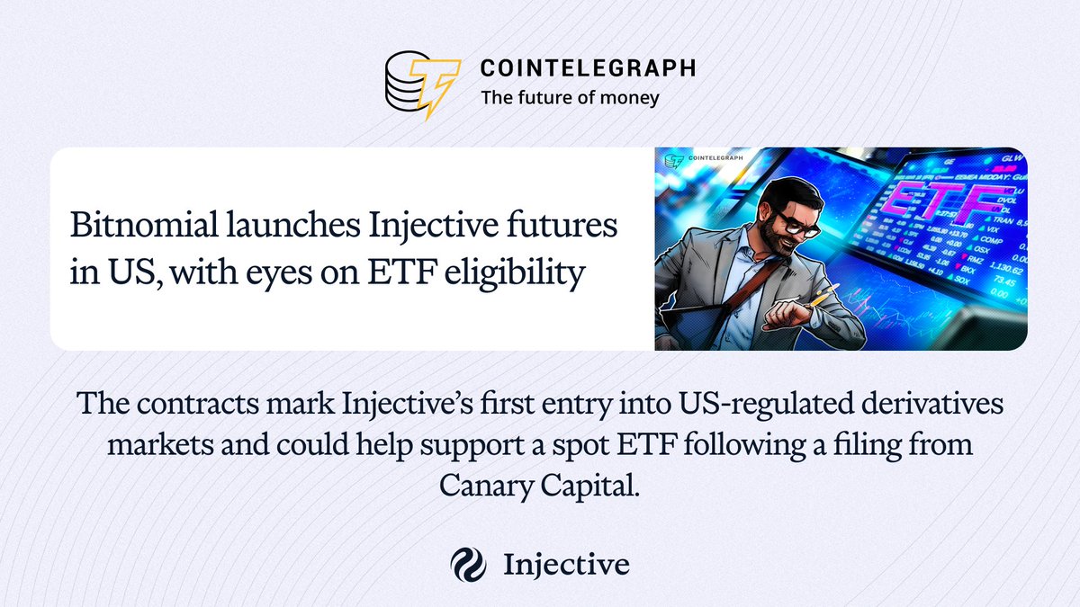 Injective was just featured on Cointelegraph for its recent release of ...