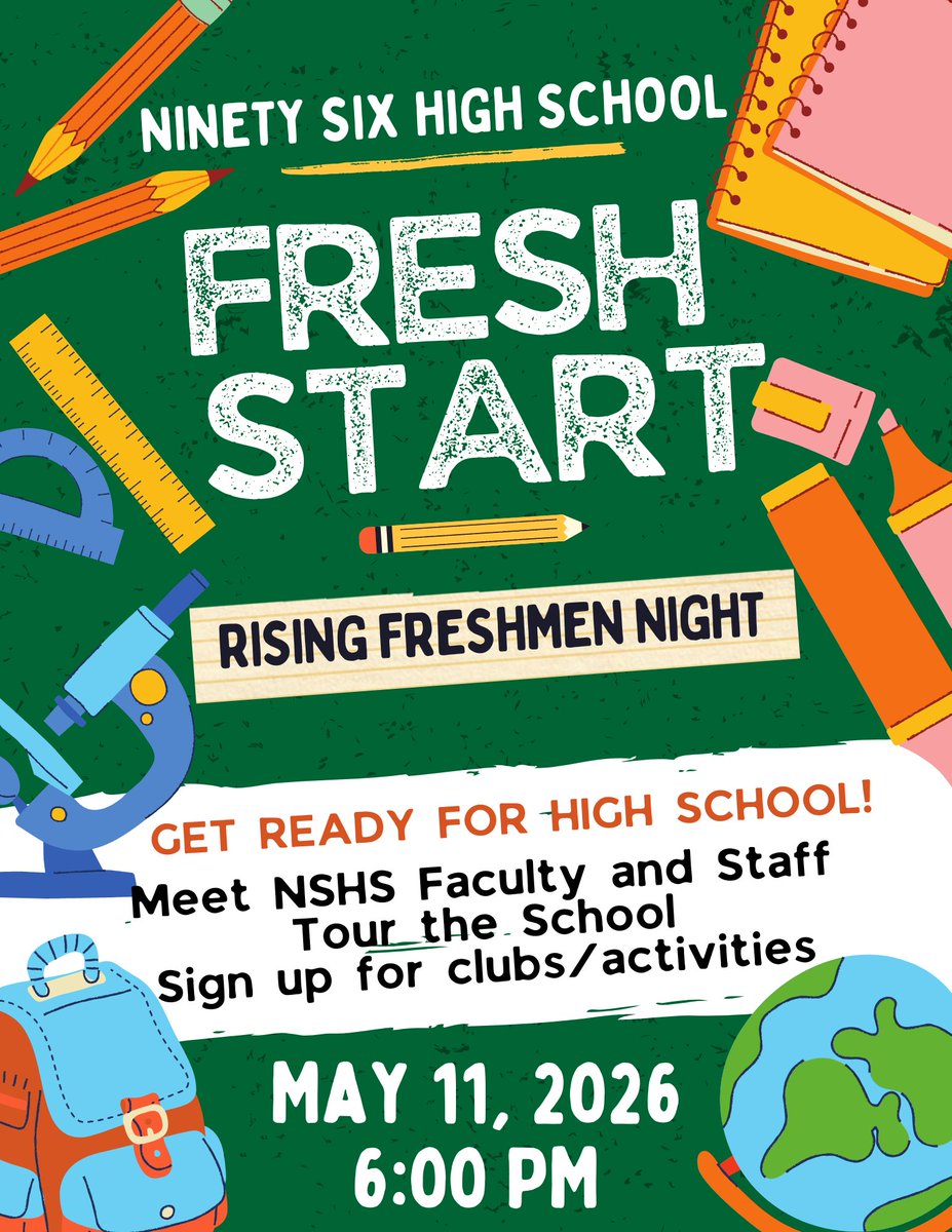 NSHSWildcats's tweet photo. Our annual Rising Freshmen Night will be held Monday, May 11 starting at 6 PM. We welcome the Class of 2030 to tour the school, meet the staff, and learn about clubs and activities. We hope to see you there! https://t.co/ClUeF5uZgv https://t.co/45raGWBZu9