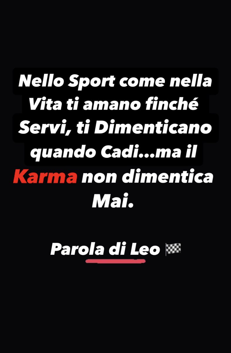 Parola di Leo! 🏁