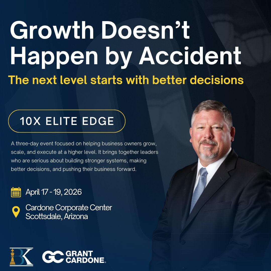 BrianLKent's tweet image. Taking time this week to get clear, what needs to improve, what we’re avoiding, and what needs to change to grow. Growth comes from honest decisions and action.

At 10X Elite Edge this week. Let’s connect: call-bk.com

#BrianLKent #Leadership #GrantCardone #therfactor