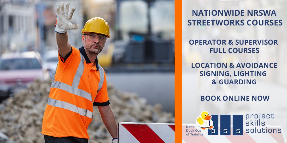 PSS_Training's tweet image. 🦺🛣️ Step into highway work with NRSWA training. From £175+VAT – Operative, Supervisor &amp;amp; SLG. Gain your SWQR card &amp;amp; real on-site skills. UK locations: Horsham, Kent, Chelmsford &amp;amp; more. 🗓️ March &amp;amp; April dates available. Book bit.ly/4f24lMZ #Streetworks #NRSWA