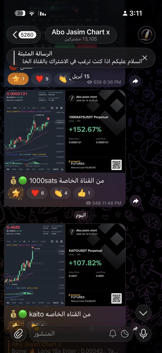 abojasimc's tweet photo. صفقات اليوم من القناة العامة 💰: 🔓
$dym 82% 🟢
$usual 84% 🟢
$bome 117% 🟢
من القناة الخاصة 💰 : 🔐
$pengu 100% 🟢
$tia 85% 🟢
$nil 105% 🟢
$eigen 102% 🟢
جميع الصفقات اشاركها مع المشتركين واوثق ذالك للمزيد انضم👇🏻
🔐 : https://t.co/e1Nl7R2aBe
🔓: https://t.co/KzBCrqcAQe https://t.co/F6N0UFwzN5